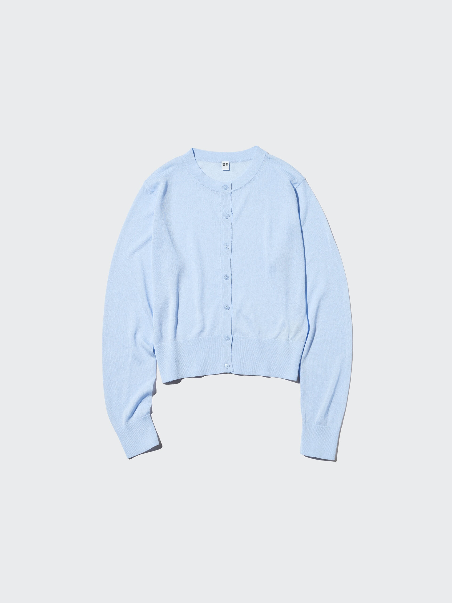 シアークルーネックショートカーディガン￥2,990