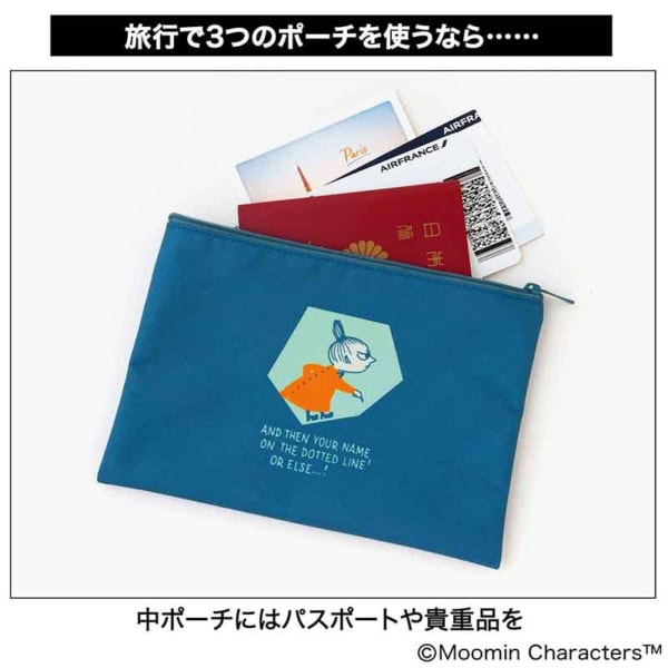 InRed 2026年8月・9月合併号増刊 付録【MOOMIN
夏色ポーチ3点セット】