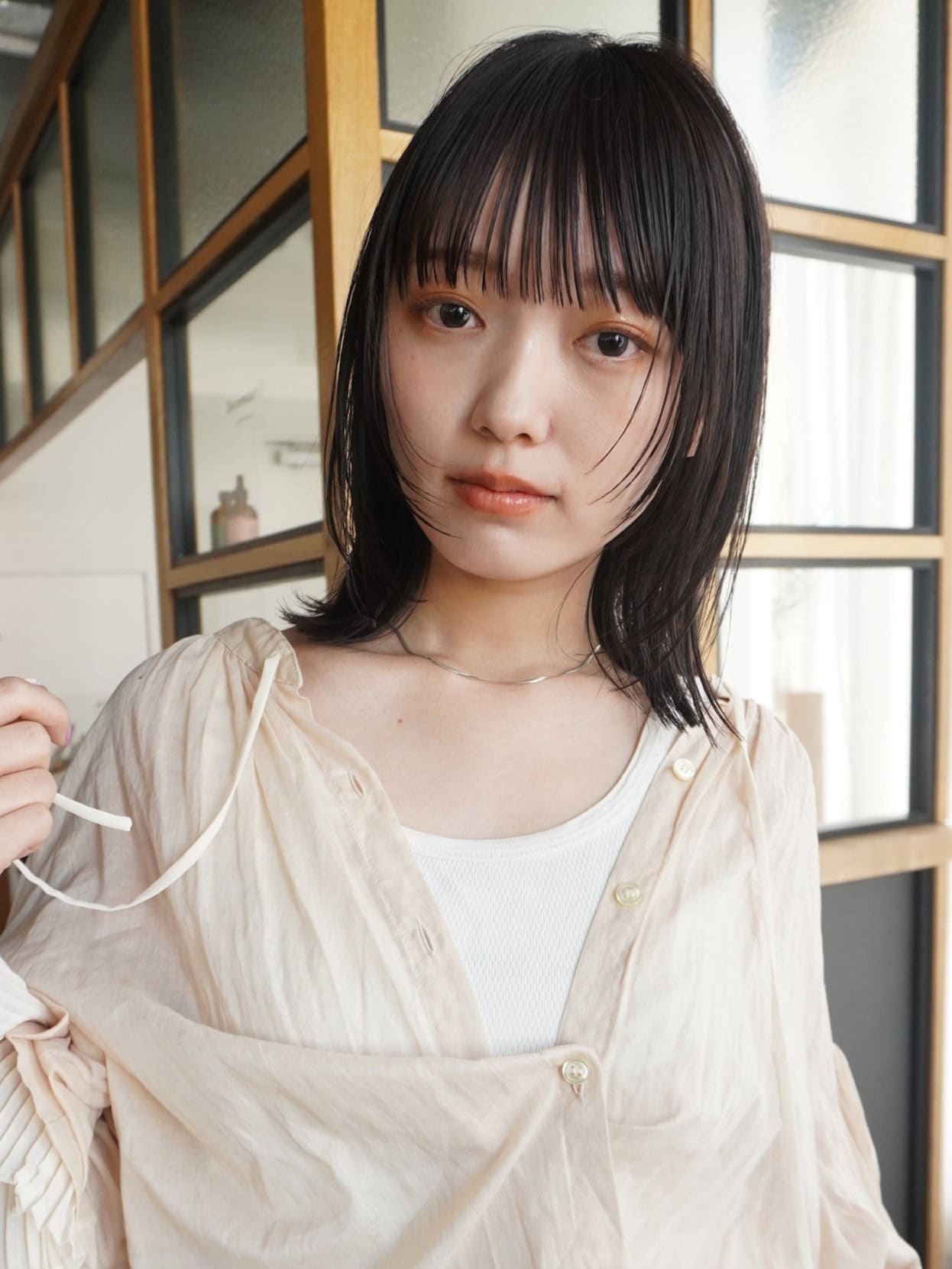 30代ヘアスタイル、素髪レイヤーボブ、December jingumae