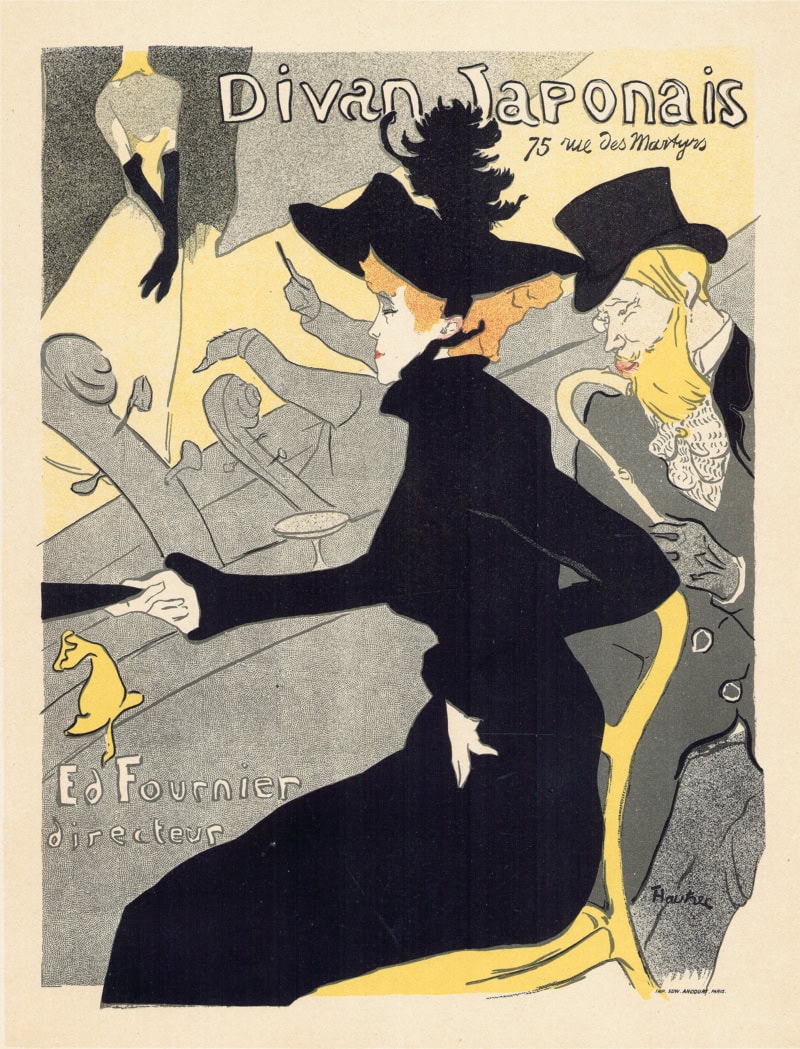 アンリ・ド・トゥールーズ＝ロートレック 《ディヴァン・ジャポネ》1895年 OGATAコレクション
