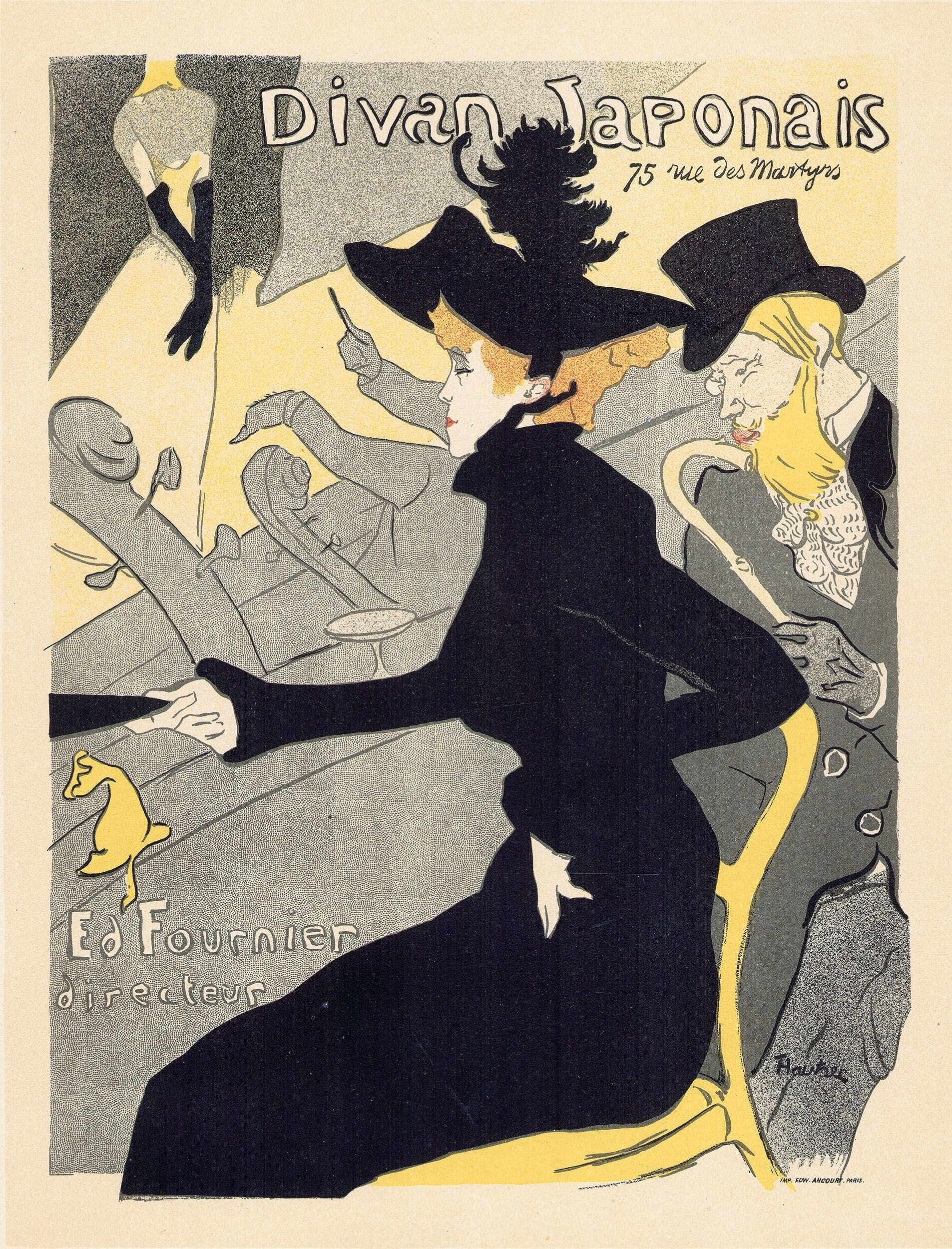 アンリ・ド・トゥールーズ＝ロートレック 《ディヴァン・ジャポネ》1895年 OGATAコレクション