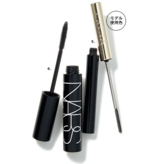 5.エクシア グランフォルテ マスカラ BK10(アルビオン) 6.ノートリアス マスカラ 04770(NARS JAPAN)