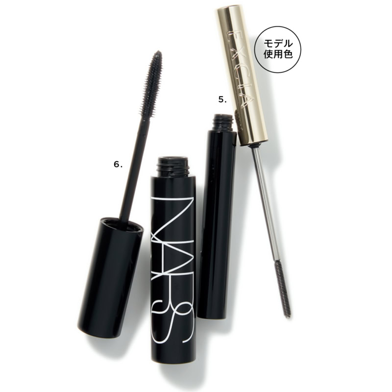 5.エクシア グランフォルテ マスカラ BK10(アルビオン) 6.ノートリアス マスカラ 04770(NARS JAPAN)