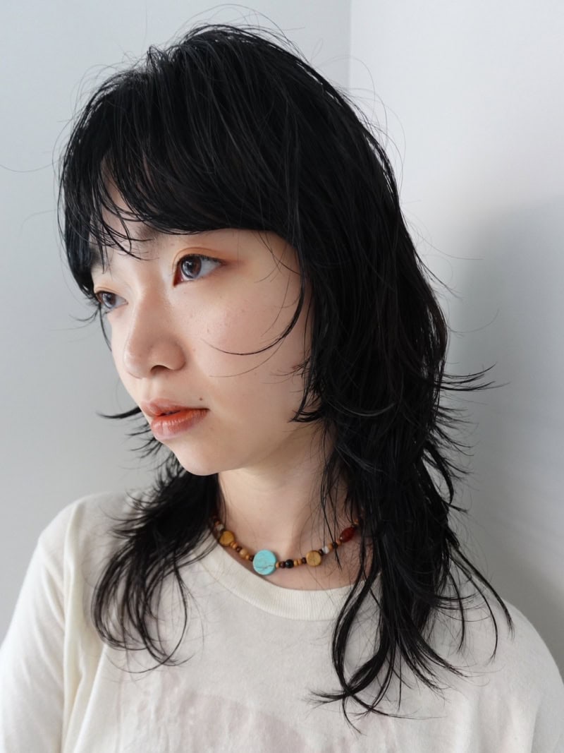 30代ヘアスタイル、エアリーウルフ、サイド、December jingumae