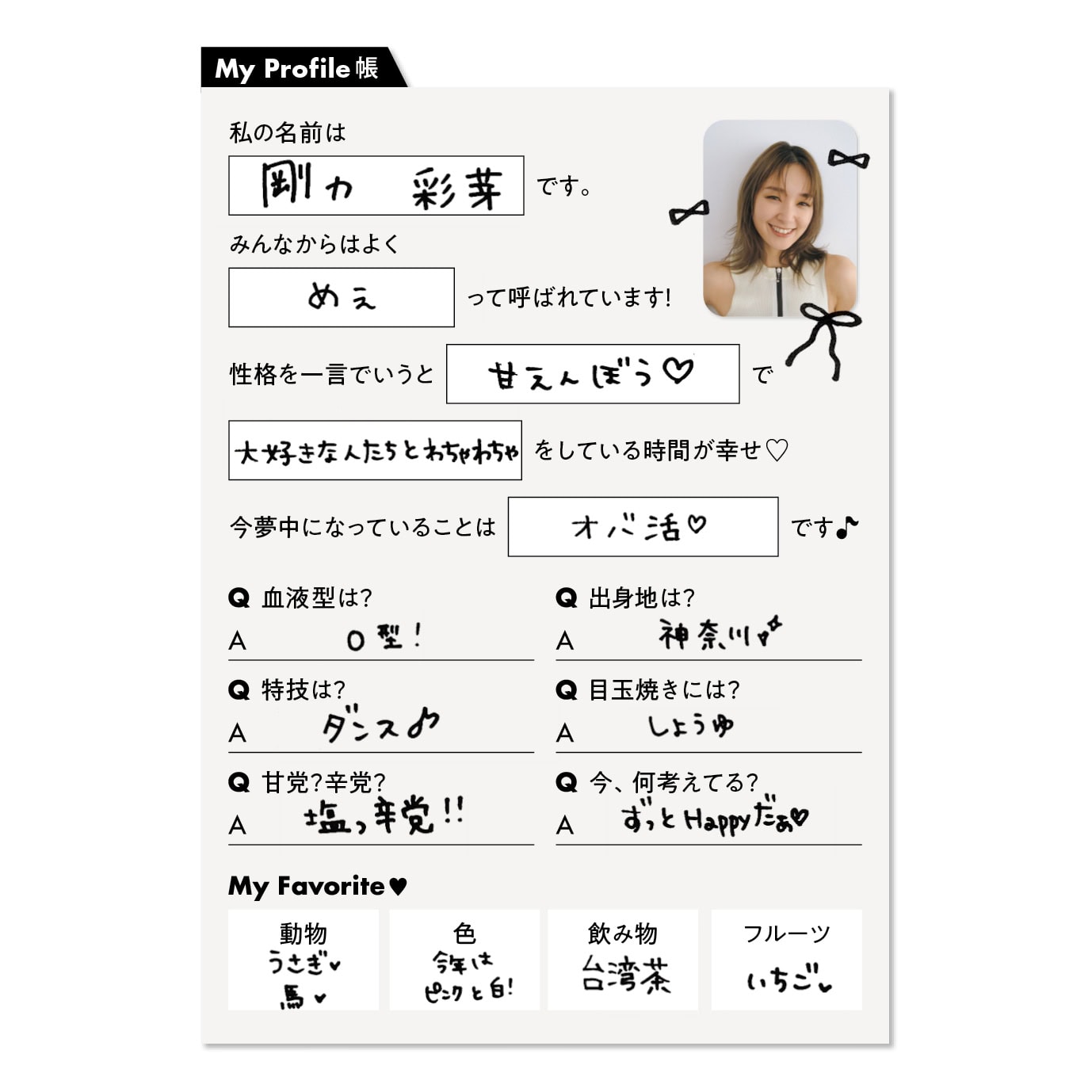 剛力彩芽Profile