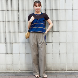 【スナップ】接触冷感・吸水速乾のパンツは夏のレジャーでも大活躍！品よくまとめる大人カジュアル