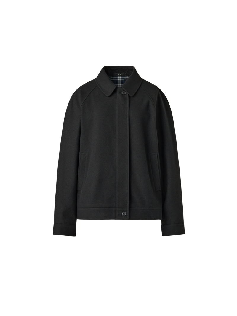 ウールブレンドハリントンジャケット￥7,990