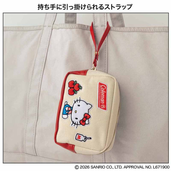 InRed 2026年10月号増刊 付録【Coleman × HELLO KITTY
ワッペン付きポーチ】 