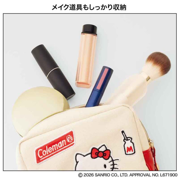 InRed 2026年10月号増刊 付録【Coleman × HELLO KITTY
ワッペン付きポーチ】 