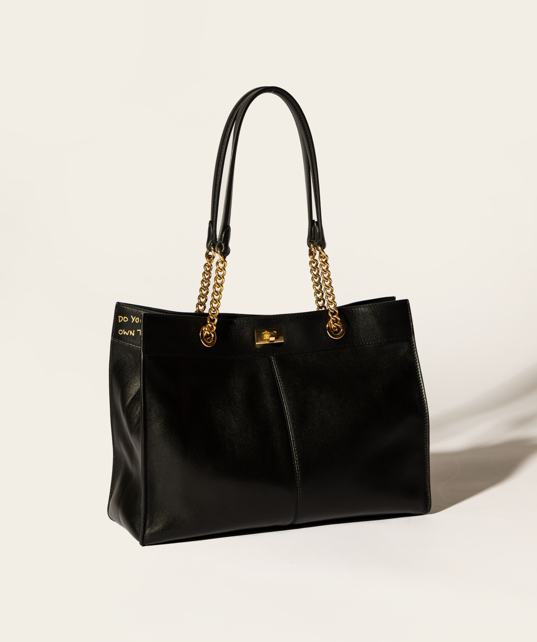 アニヤハインドマーチ×ロンハーマンコラボバッグSmall Mortimer Tote（ブラック）￥209,000
