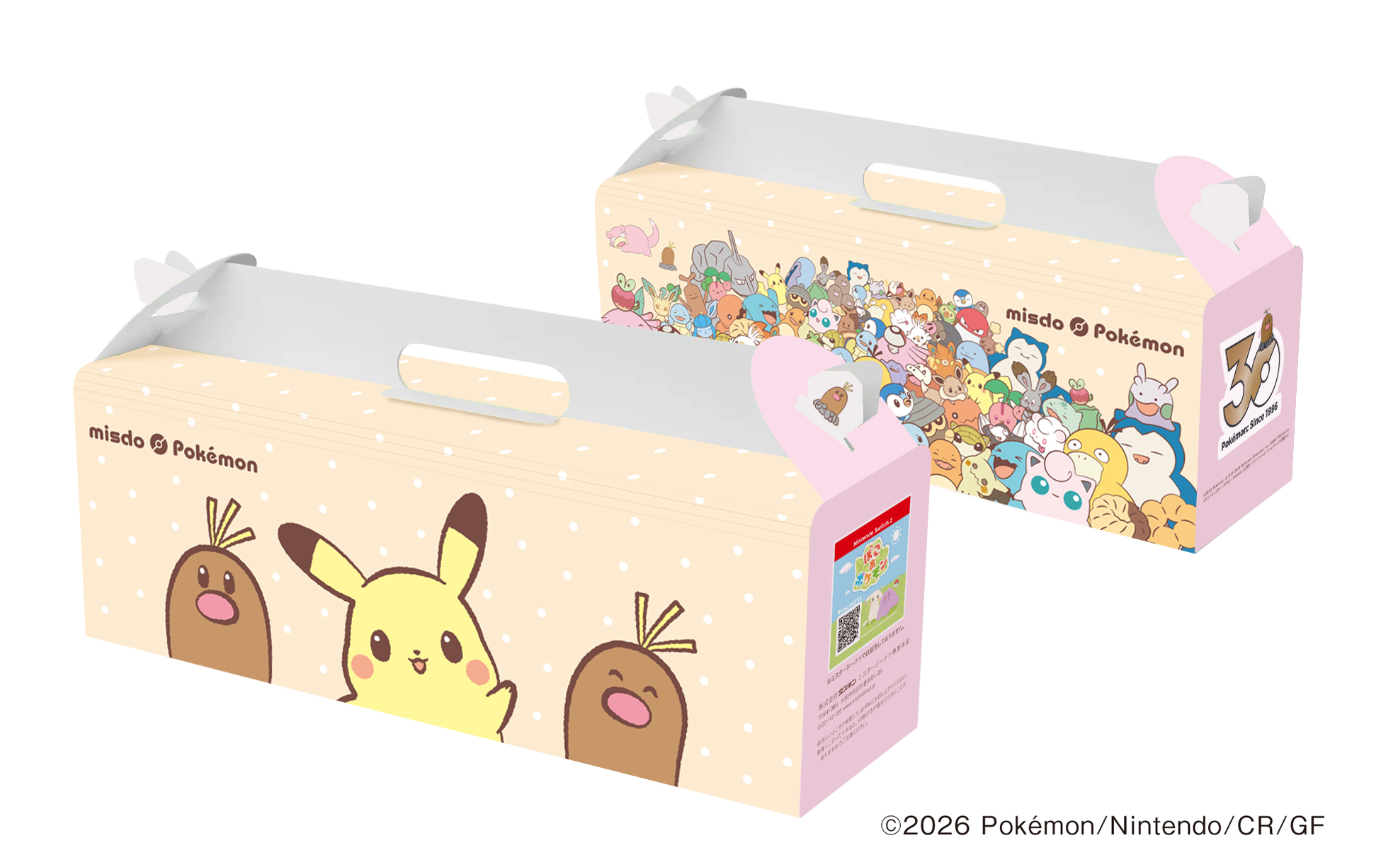 『みんなで集合！冬のポケモンキャンペーン』テイクアウトボックスのパッケージ